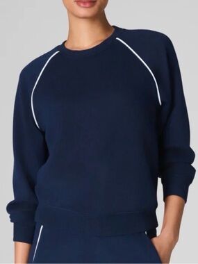 SPANX AirEssentials Pique Timeless Navy Blue Top